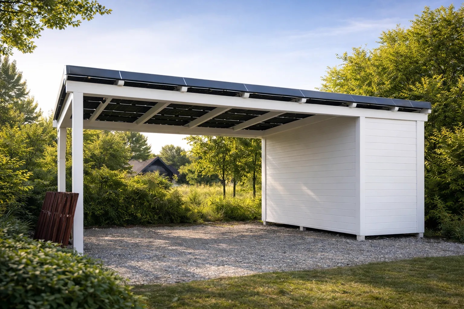 Solarcarport - Umr&uuml;stset
